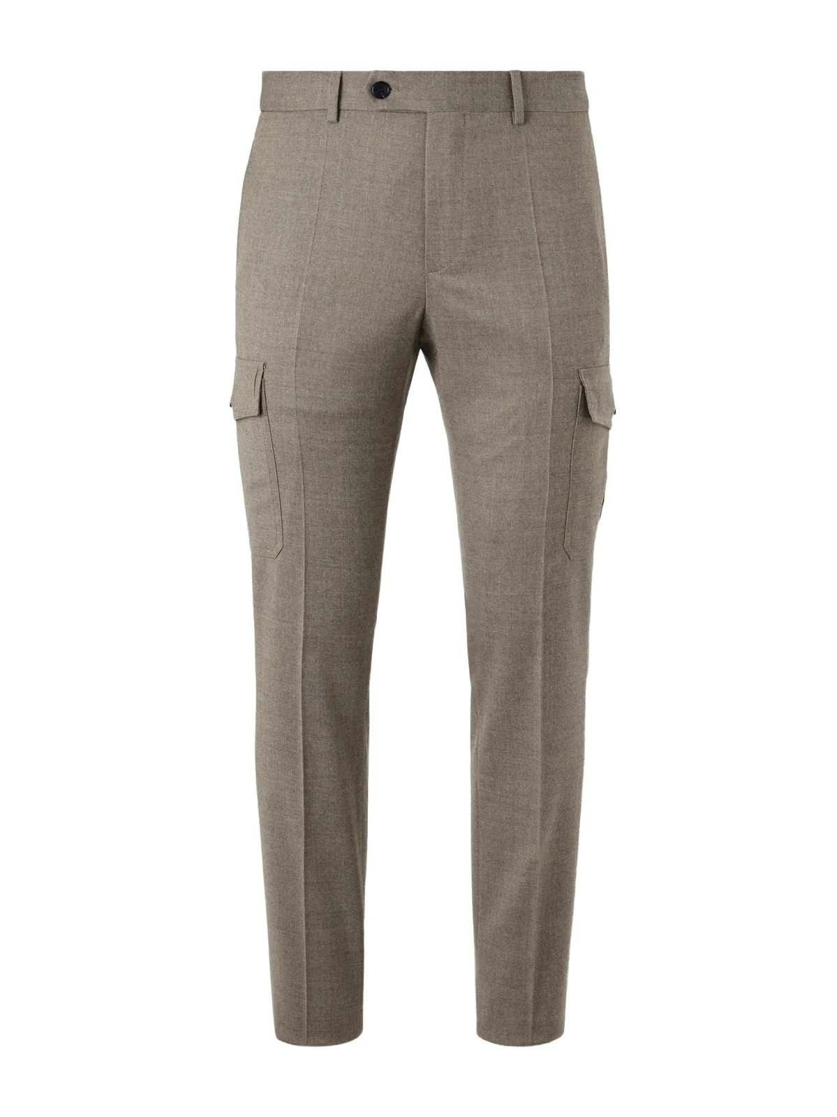 Incotex Tapered Wool-Blend Flannel Trousers - Men
