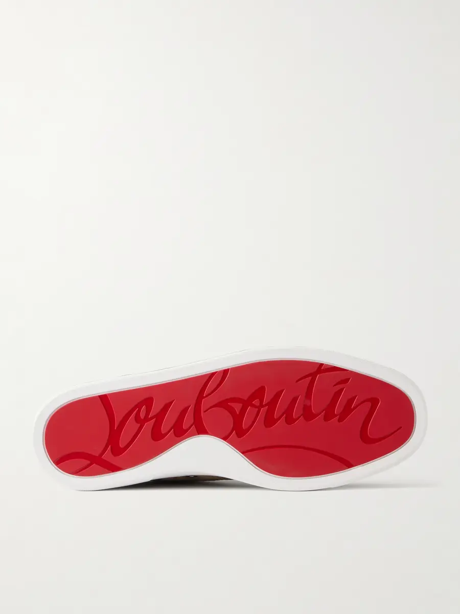 Christian Louboutin Retero Leather-Trimmed Suede Sneakers - Men | Thumbnail 3 Christian Louboutin Retero Leather-Trimmed Suede Sneakers - Men | Thumbnail 3