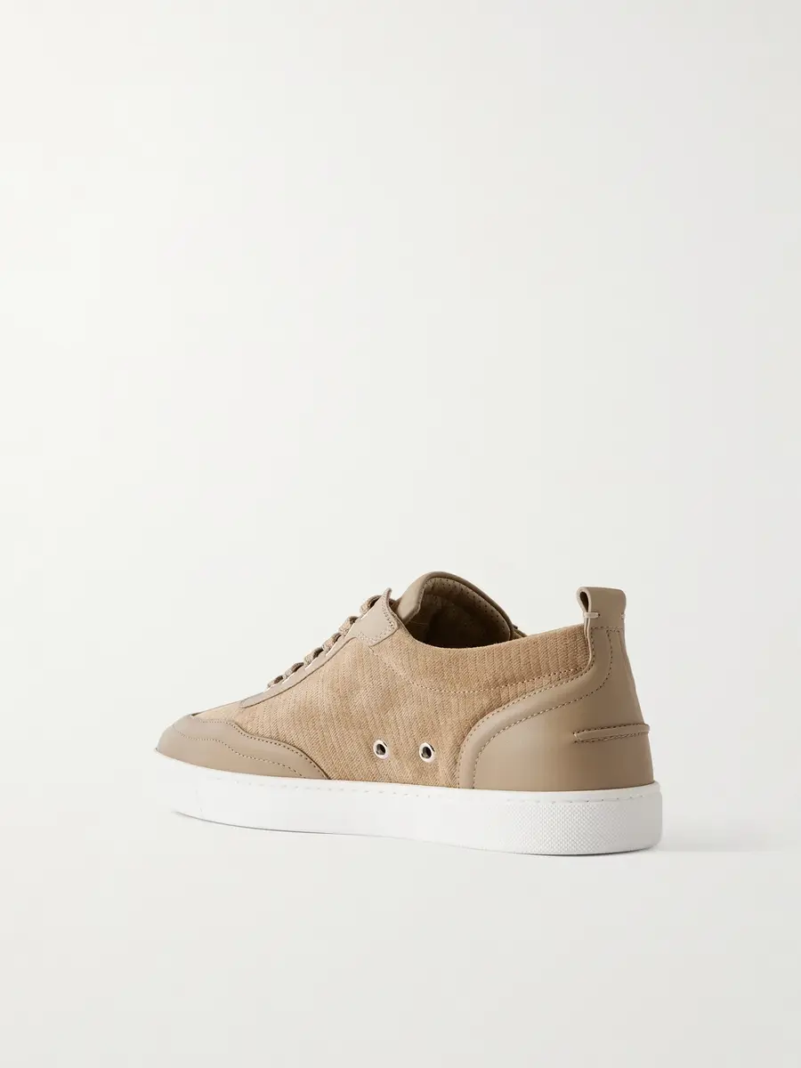 Christian Louboutin Retero Leather-Trimmed Suede Sneakers - Men | Thumbnail 4 Christian Louboutin Retero Leather-Trimmed Suede Sneakers - Men | Thumbnail 4