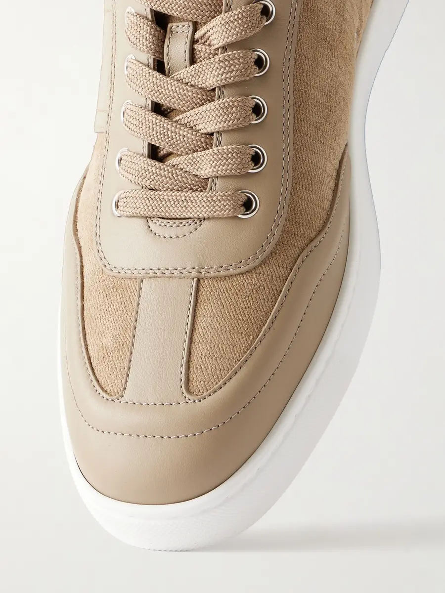 Christian Louboutin Retero Leather-Trimmed Suede Sneakers - Men | Thumbnail 5 Christian Louboutin Retero Leather-Trimmed Suede Sneakers - Men | Thumbnail 5