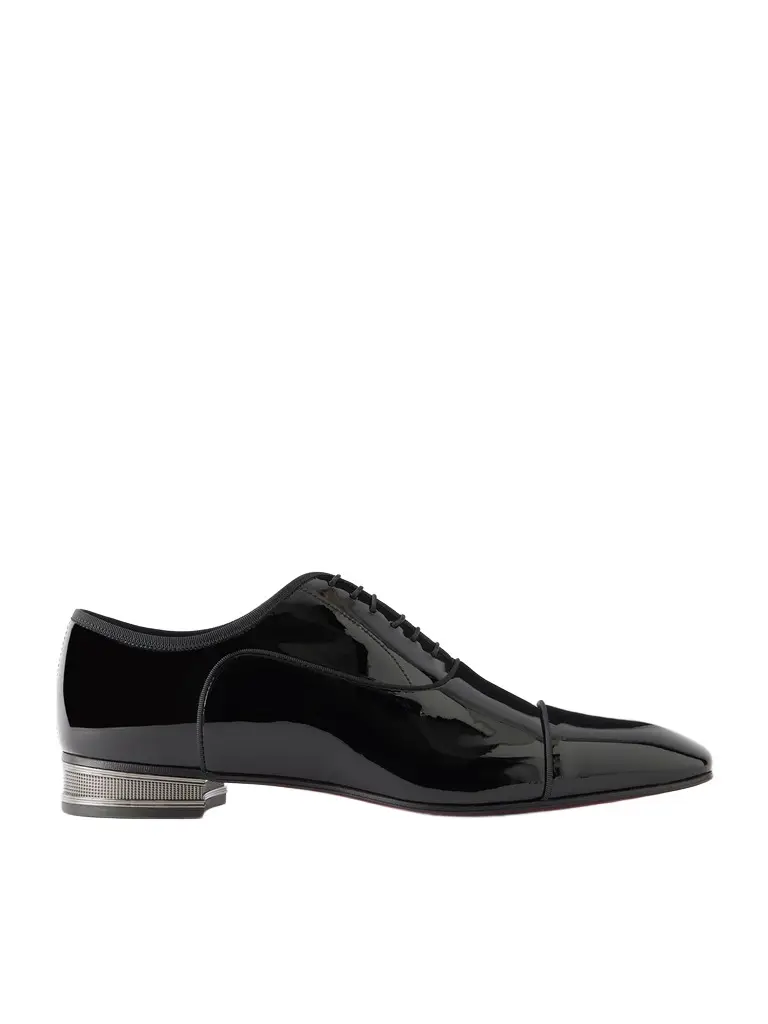 Christian Louboutin Greggo Patent-Leather Oxford Shoes - Men | Image 1 Christian Louboutin Greggo Patent-Leather Oxford Shoes - Men | Image 1