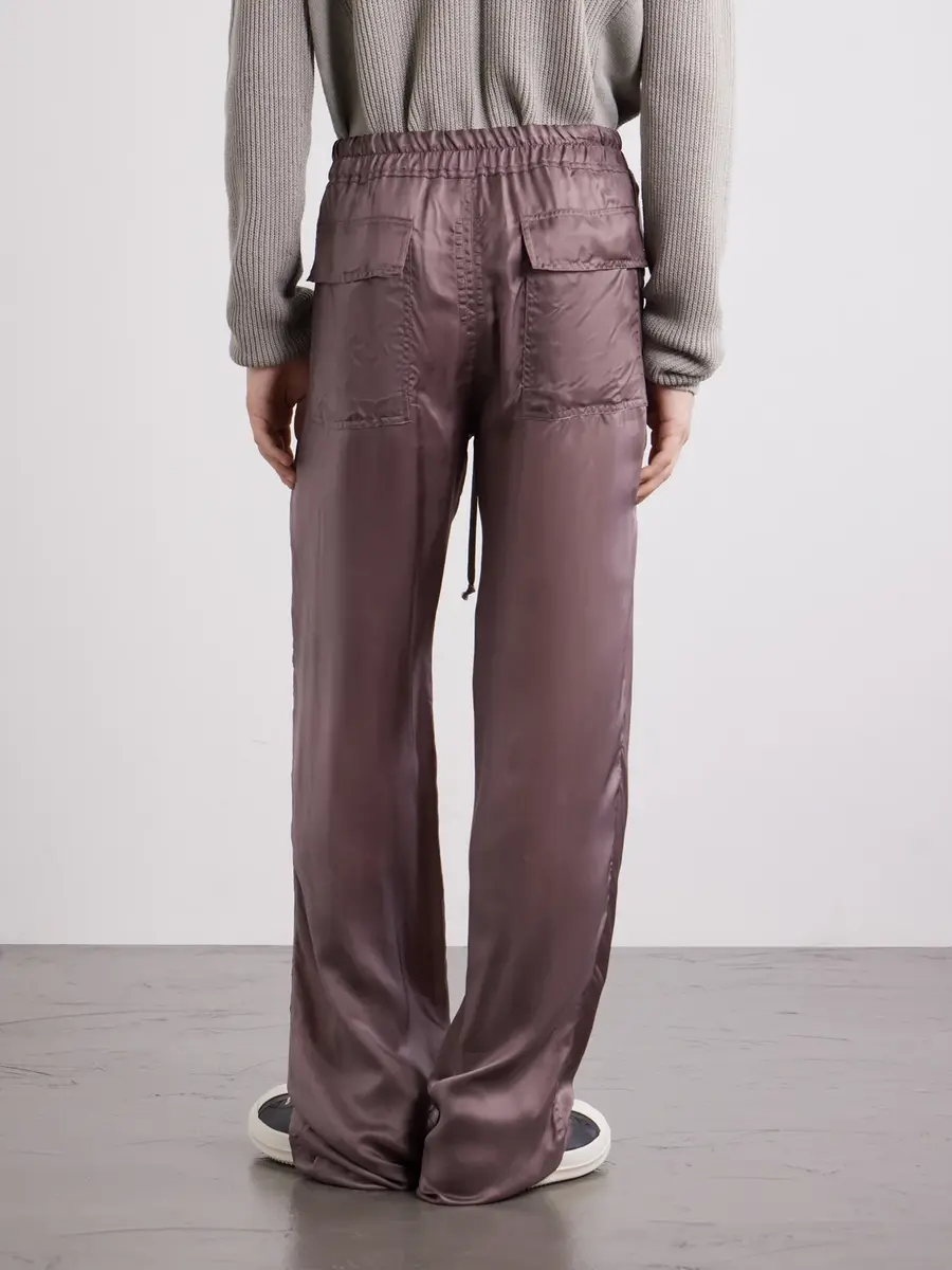 Rick Owens Dietrich Straight-Leg Shell Drawstring Trousers - Men | Thumbnail 4 Rick Owens Dietrich Straight-Leg Shell Drawstring Trousers - Men | Thumbnail 4