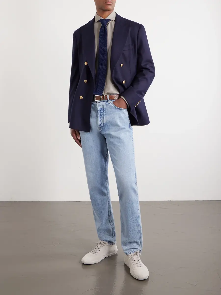 Brunello Cucinelli Herringbone Cotton and Lyocell-Blend Shirt - Men | Thumbnail 2 Brunello Cucinelli Herringbone Cotton and Lyocell-Blend Shirt - Men | Thumbnail 2