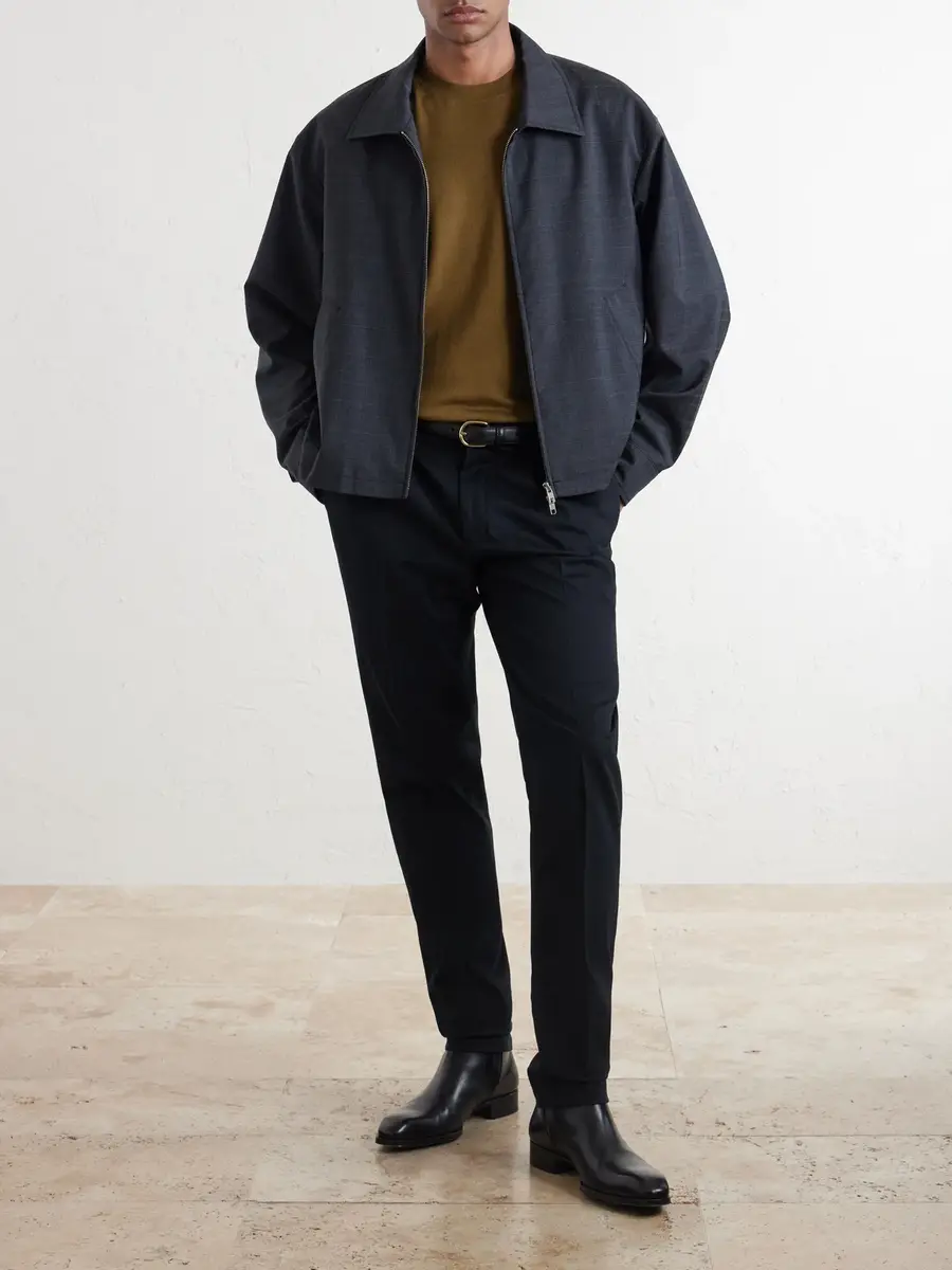 Slowear Incotex Tapered Pleated Cotton-Blend Gabardine Suit Trousers - Men | Thumbnail 2