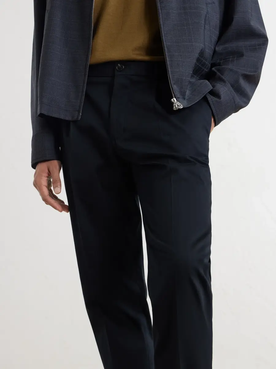 Slowear Incotex Tapered Pleated Cotton-Blend Gabardine Suit Trousers - Men | Thumbnail 5