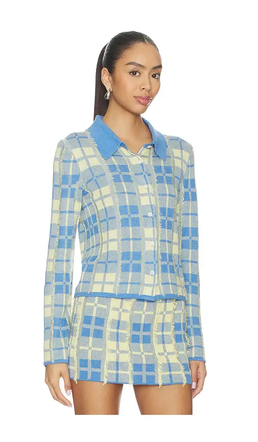 Guest In Residence Fringe Plaid Elle Shirt | Thumbnail 2
