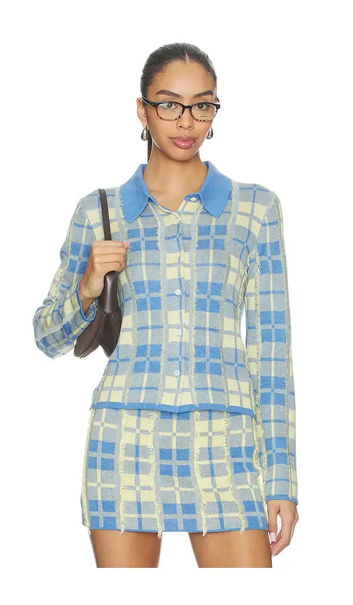Guest In Residence Fringe Plaid Elle Shirt | Image 1 Guest In Residence Fringe Plaid Elle Shirt | Image 1
