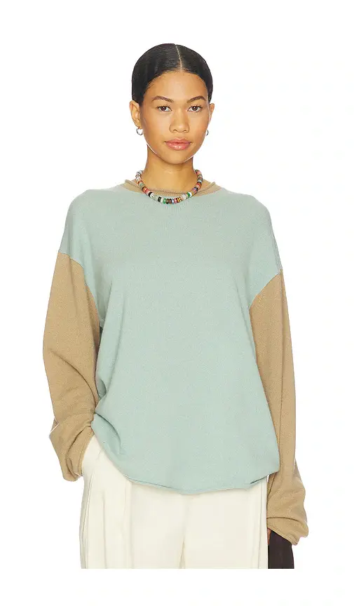 Guest In Residence Baseball Oversized Crew | Image 1 Guest In Residence Baseball Oversized Crew | Image 1