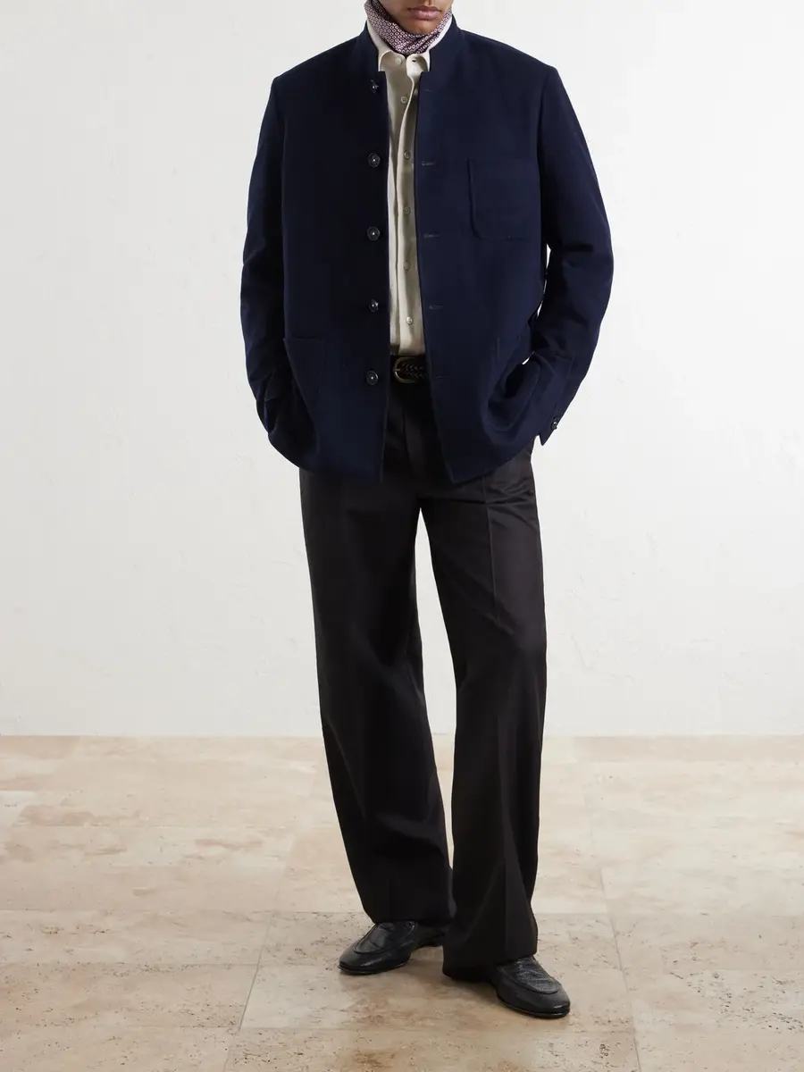 Massimo Alba Bali Wool, Silk and Cashmere-Blend Jacket - Men | Thumbnail 2 Massimo Alba Bali Wool, Silk and Cashmere-Blend Jacket - Men | Thumbnail 2