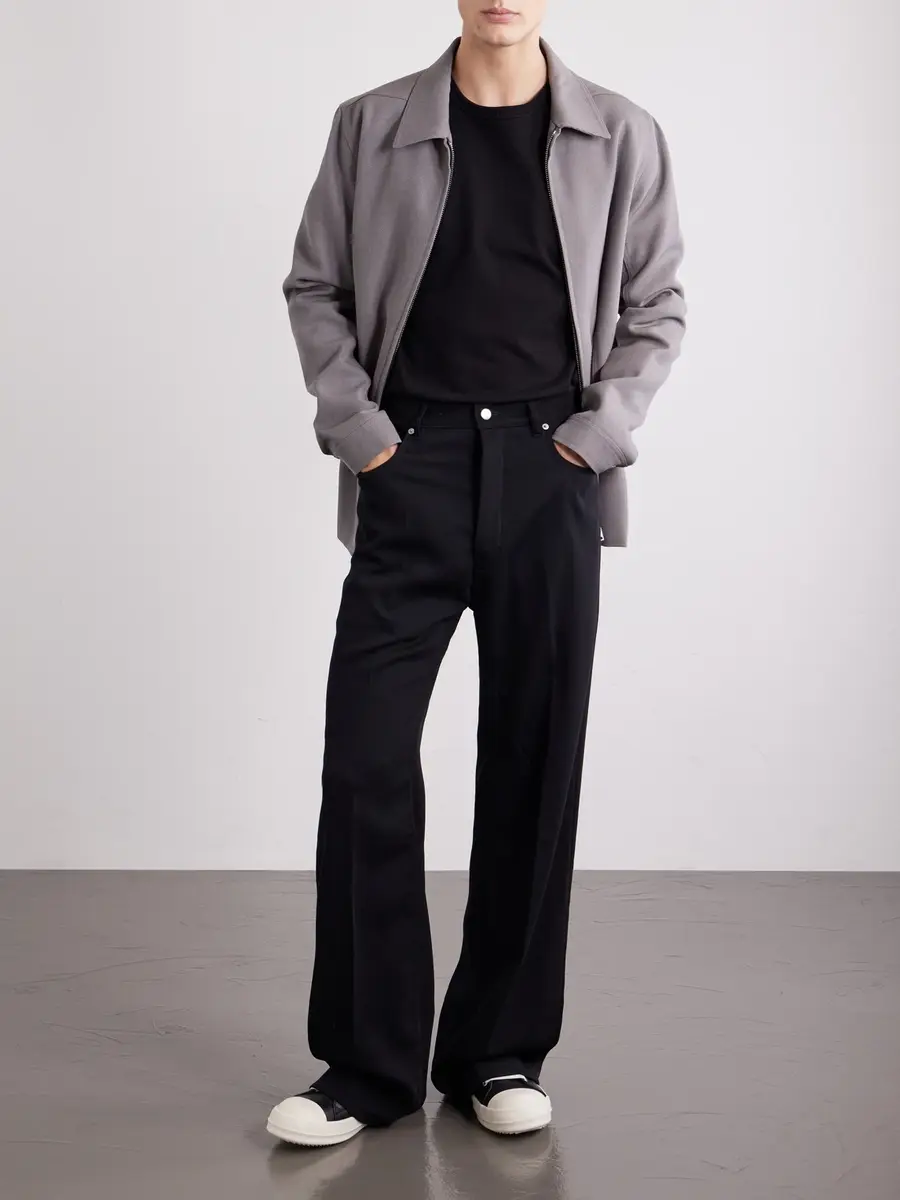 Rick Owens Geth Wide-Leg Wool Jeans - Men | Thumbnail 2