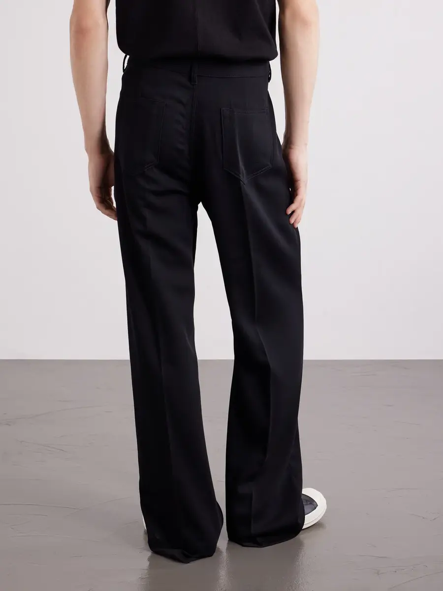 Rick Owens Geth Wide-Leg Wool Jeans - Men | Thumbnail 4