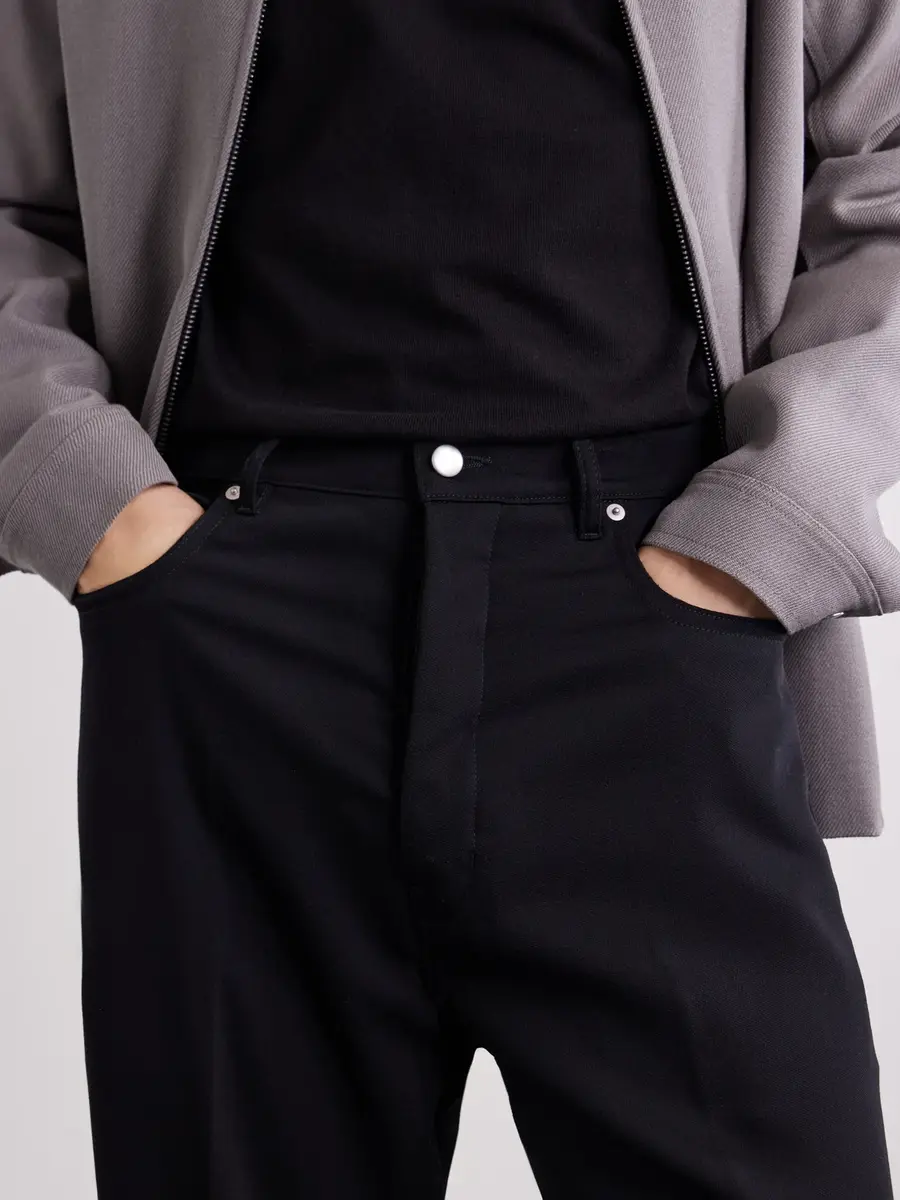 Rick Owens Geth Wide-Leg Wool Jeans - Men | Thumbnail 5