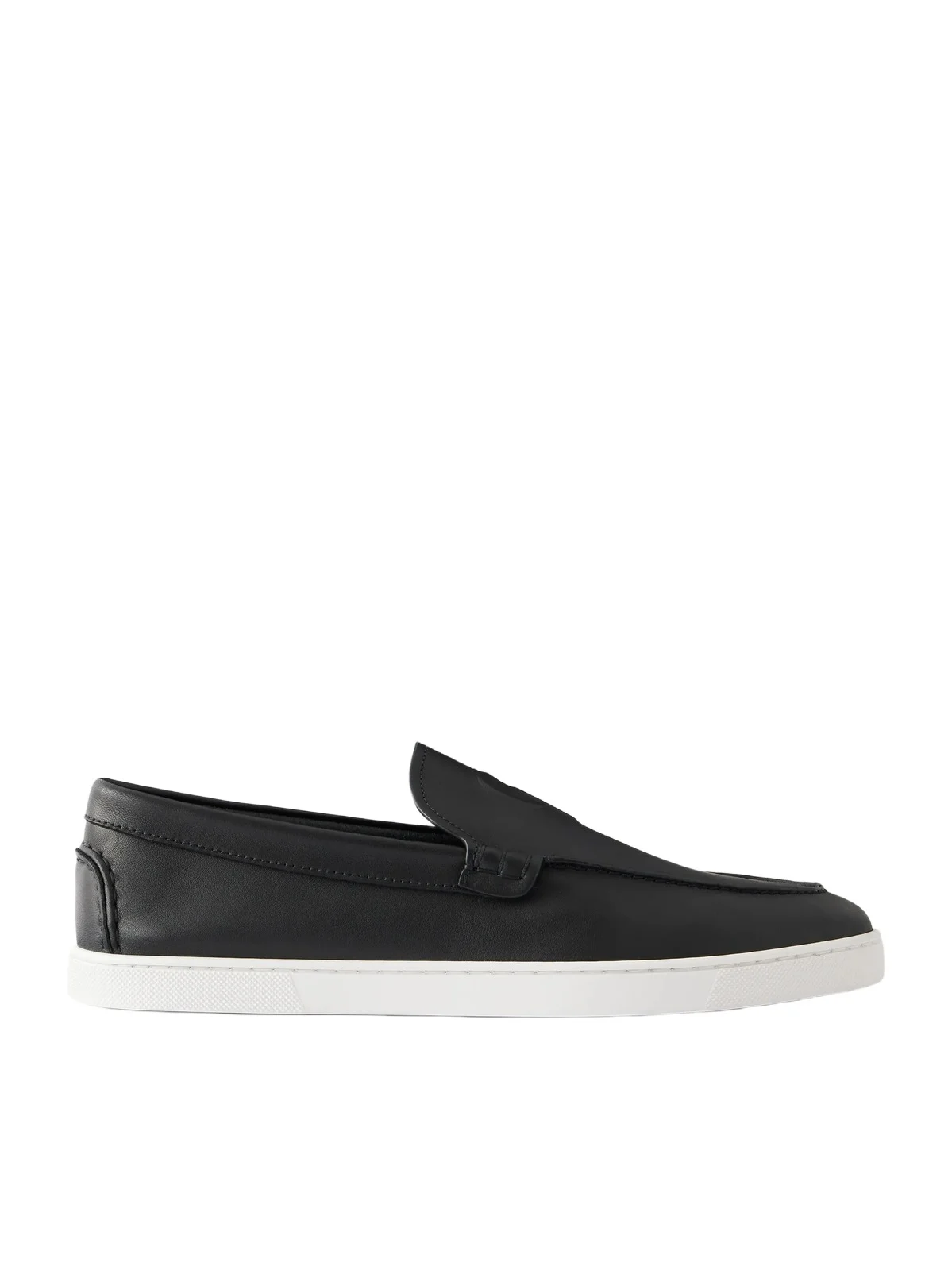 Christian Louboutin NeoCL Logo-Embossed Leather Boat Shoes - Men