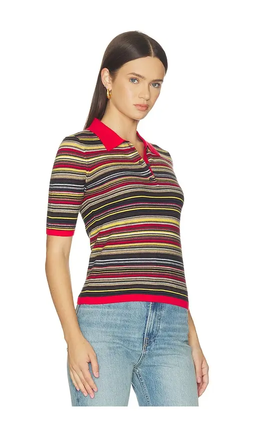 Pistola Ashlee Short Sleeve Polo Sweater | Thumbnail 2