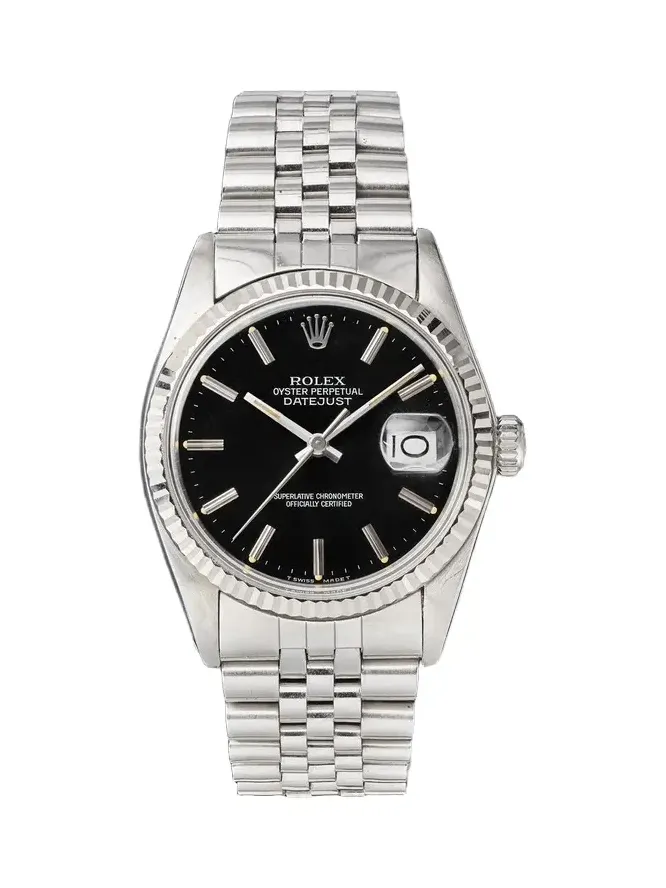Wind Vintage Rolex Vintage 1985 Datejust Automatic 36mm Stainless Steel Watch, ref. 16014 (Fits up to 7.5' wrist) - Men