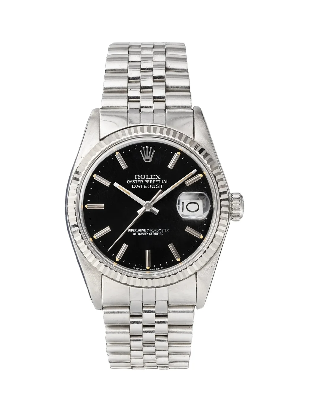 Wind Vintage Rolex Vintage 1985 Datejust Automatic 36mm Stainless Steel Watch, ref. 16014 (Fits up to 7.5' wrist) - Men