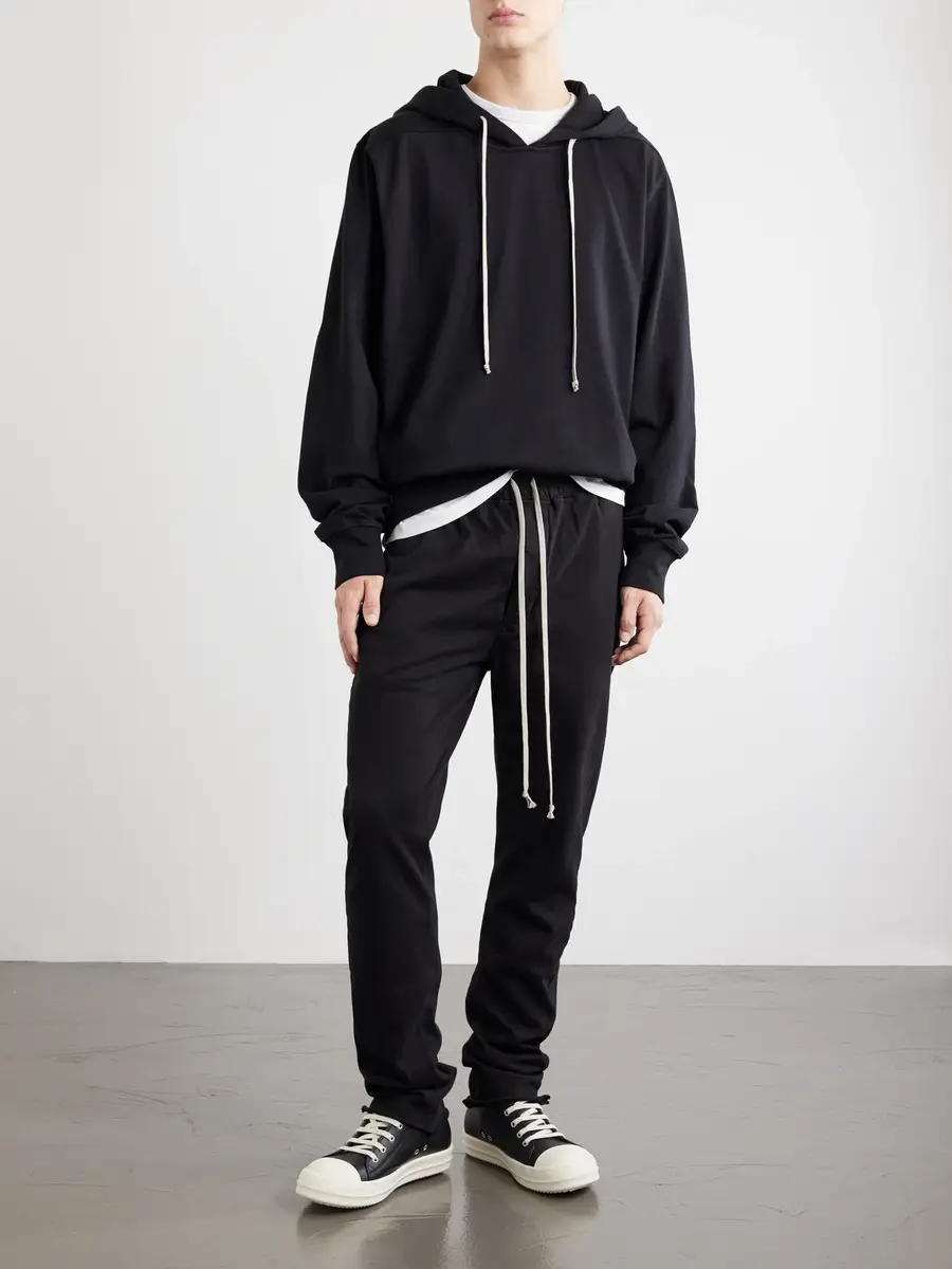 DRKSHDW by Rick Owens Oversized Cotton-Jersey Hoodie - Men | Thumbnail 2 DRKSHDW by Rick Owens Oversized Cotton-Jersey Hoodie - Men | Thumbnail 2
