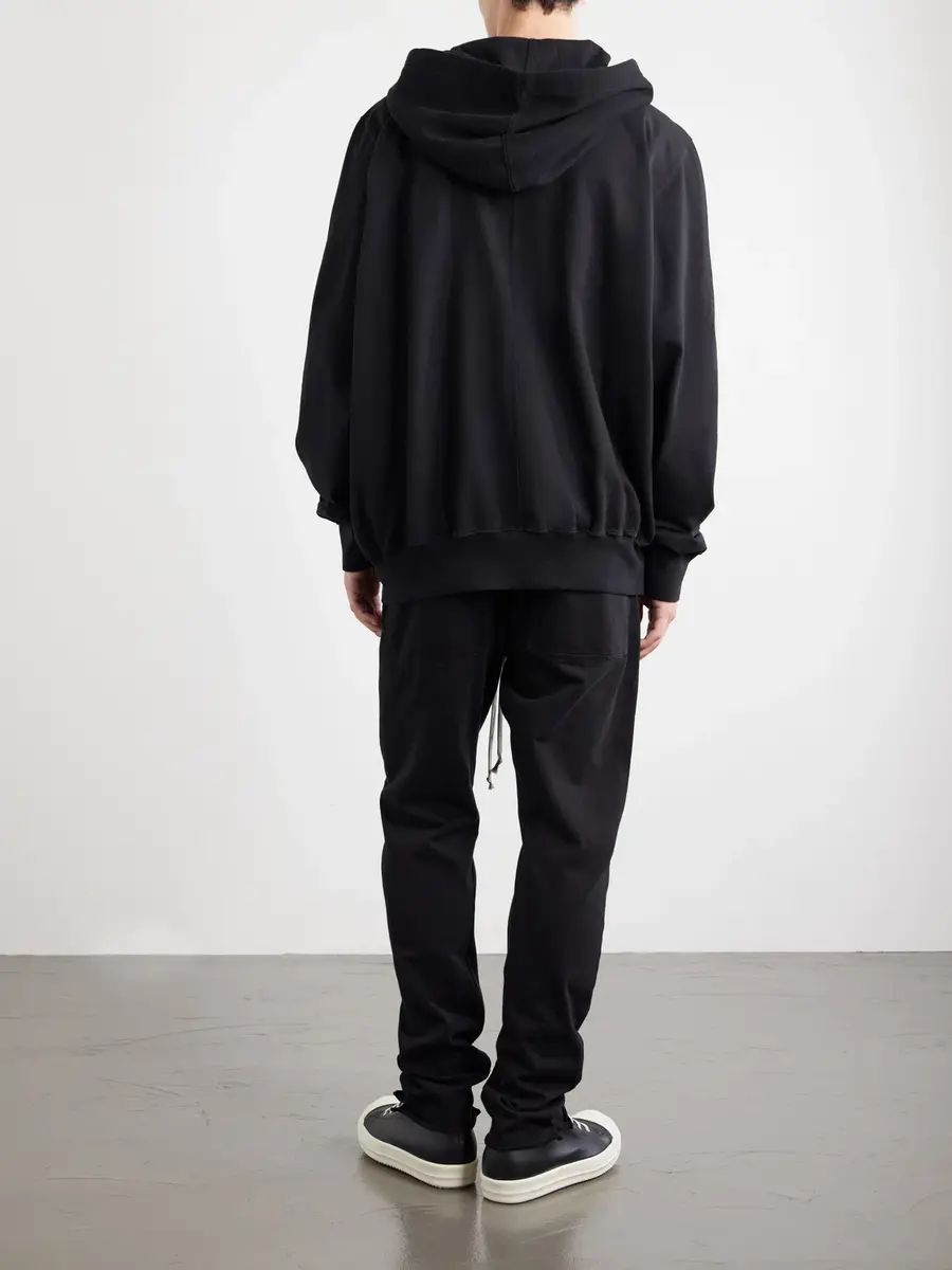 DRKSHDW by Rick Owens Oversized Cotton-Jersey Hoodie - Men | Thumbnail 4 DRKSHDW by Rick Owens Oversized Cotton-Jersey Hoodie - Men | Thumbnail 4