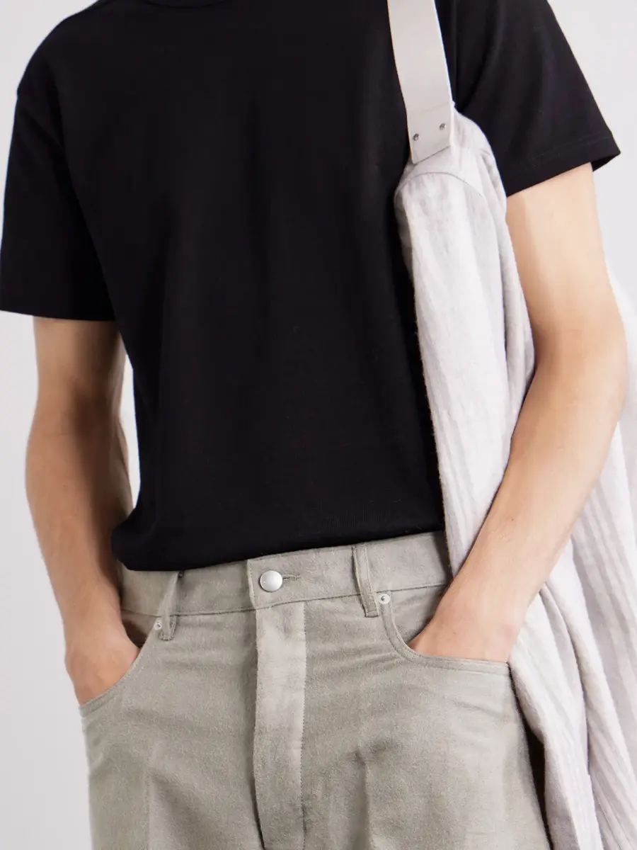 Rick Owens Geth Straight-Leg Ramie and Cotton-Blend Gabardine Trousers - Men | Thumbnail 5