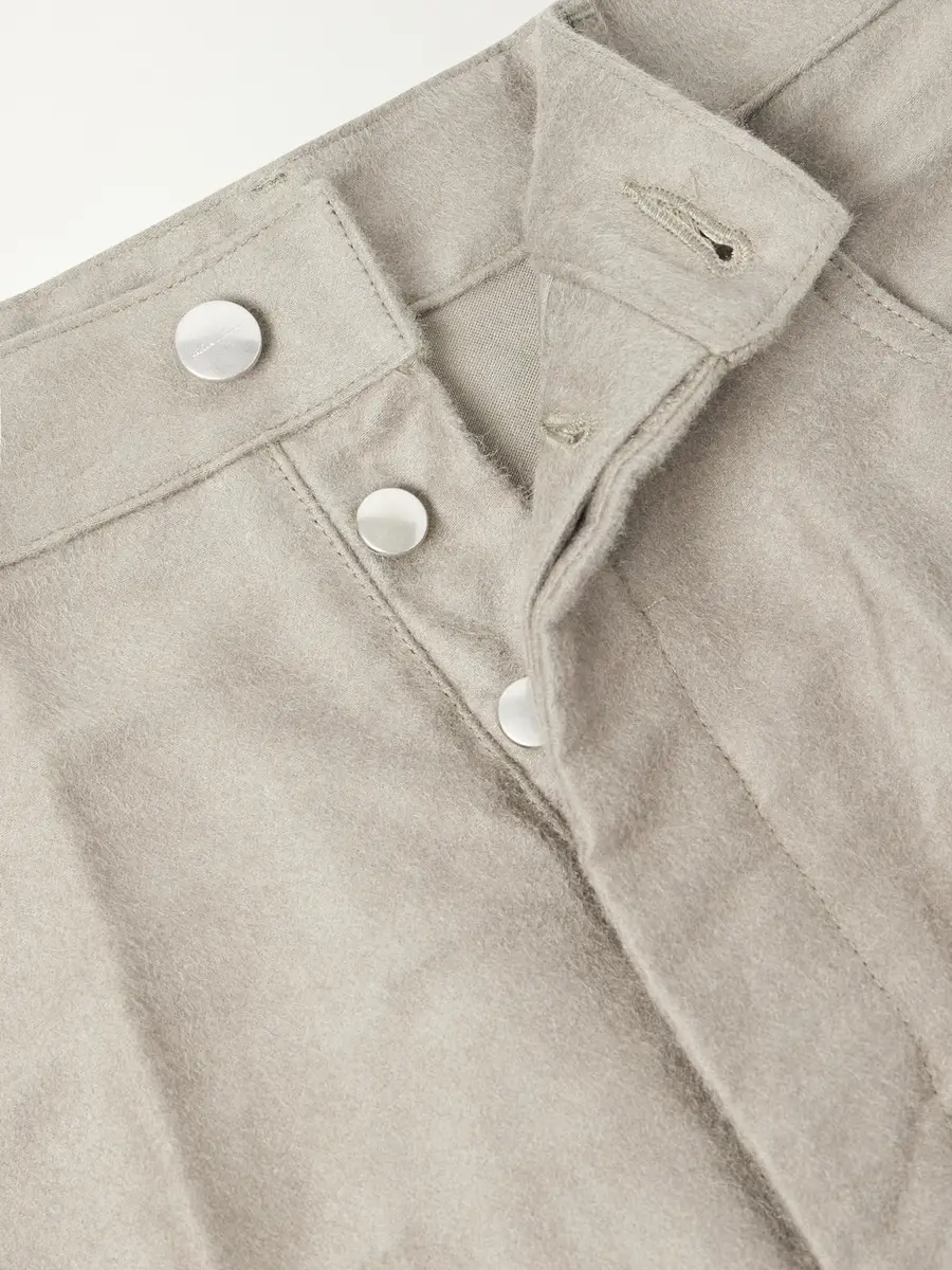 Rick Owens Geth Straight-Leg Ramie and Cotton-Blend Gabardine Trousers - Men | Thumbnail 6