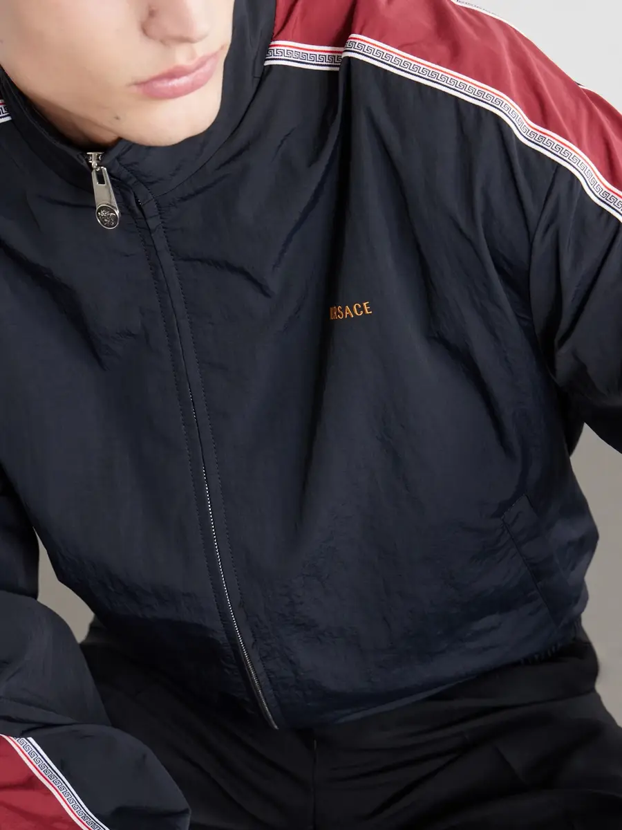Versace Logo-Embroidered Shell Jacket - Men | Thumbnail 5 Versace Logo-Embroidered Shell Jacket - Men | Thumbnail 5