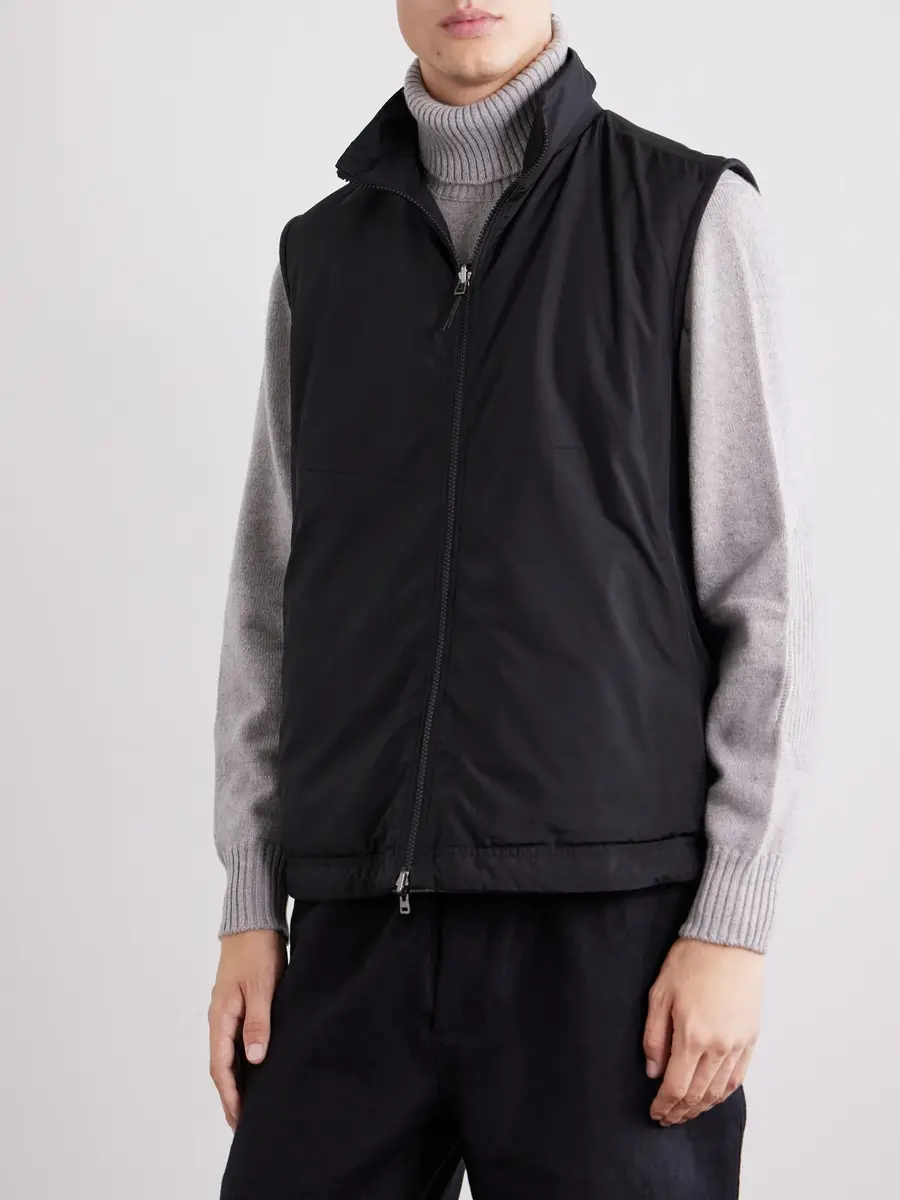 Sease Explorer Reversible Padded Wool-Blend Jersey and Micro-Ripstop Gilet - Men | Thumbnail 6