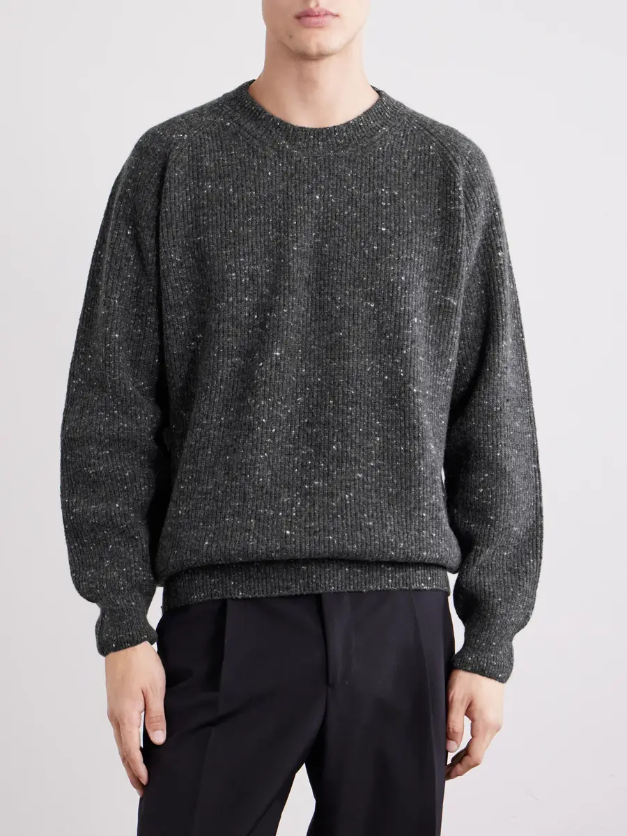 ELEVENTY Ribbed Wool-Blend Sweater - Men | Thumbnail 3 ELEVENTY Ribbed Wool-Blend Sweater - Men | Thumbnail 3