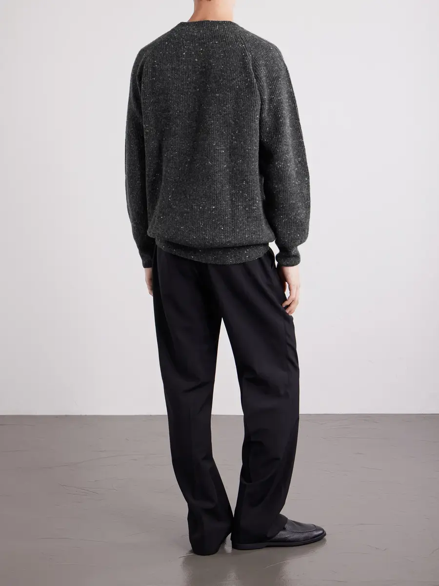ELEVENTY Ribbed Wool-Blend Sweater - Men | Thumbnail 4 ELEVENTY Ribbed Wool-Blend Sweater - Men | Thumbnail 4
