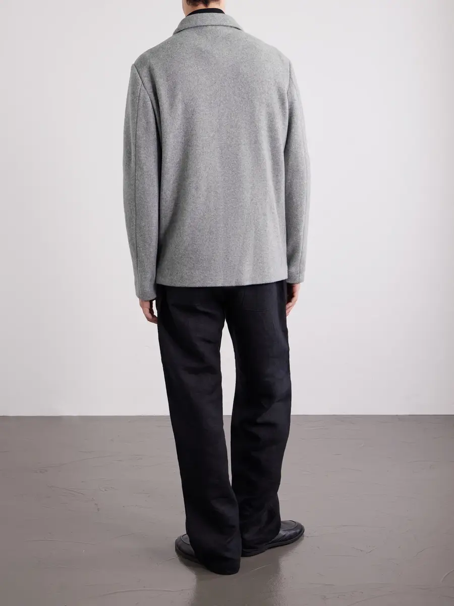 Barena Cotton-Blend Felt Overshirt - Men | Thumbnail 4 Barena Cotton-Blend Felt Overshirt - Men | Thumbnail 4