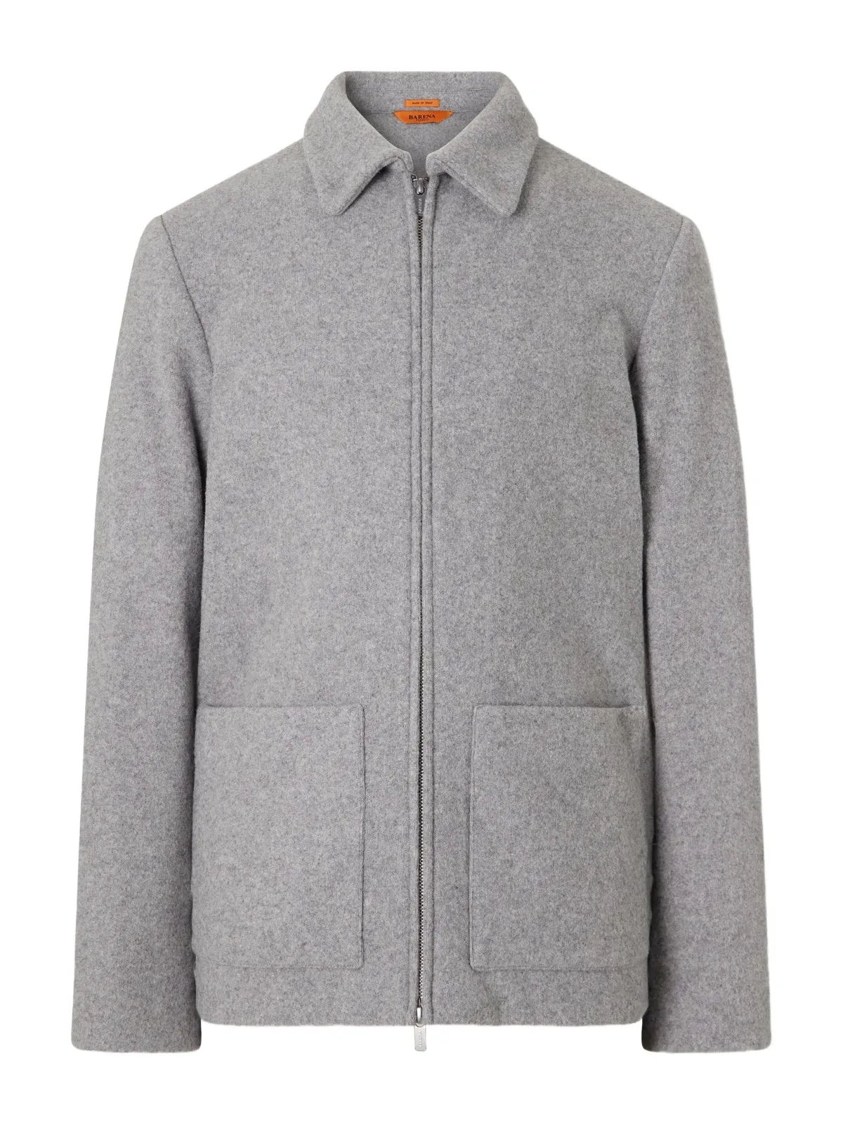 Cotton-Blend Felt Overshirt - Men