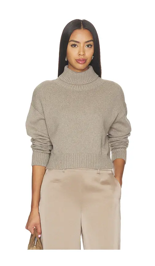 ENZA COSTA Cotton Cashmere Funnelneck Sweater | Image 1 ENZA COSTA Cotton Cashmere Funnelneck Sweater | Image 1