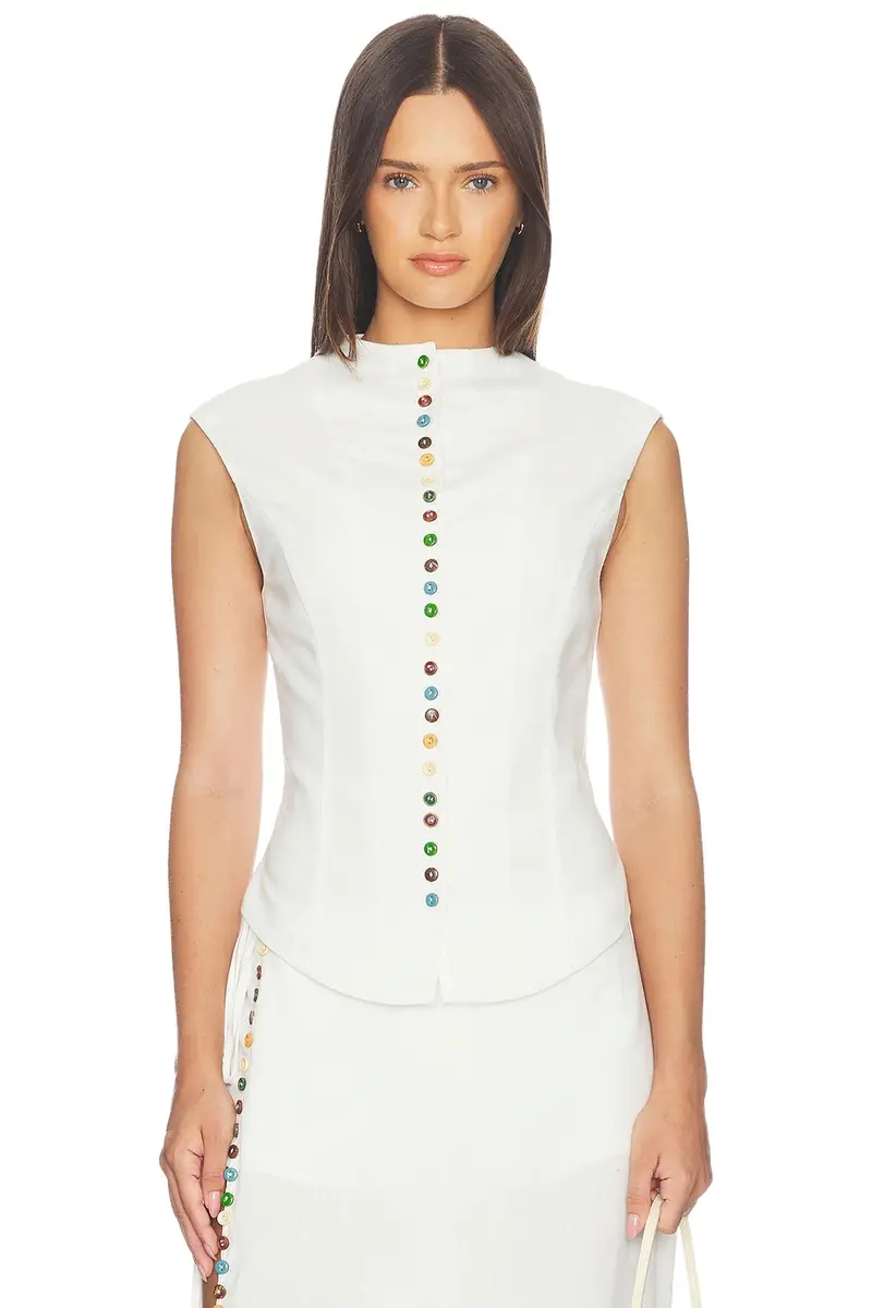 Quinn Linen Top