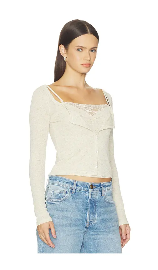 LIONESS Babydoll Long Sleeve Top | Thumbnail 2 LIONESS Babydoll Long Sleeve Top | Thumbnail 2