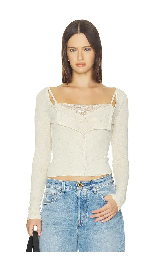 LIONESS Babydoll Long Sleeve Top | Image 1 LIONESS Babydoll Long Sleeve Top | Image 1