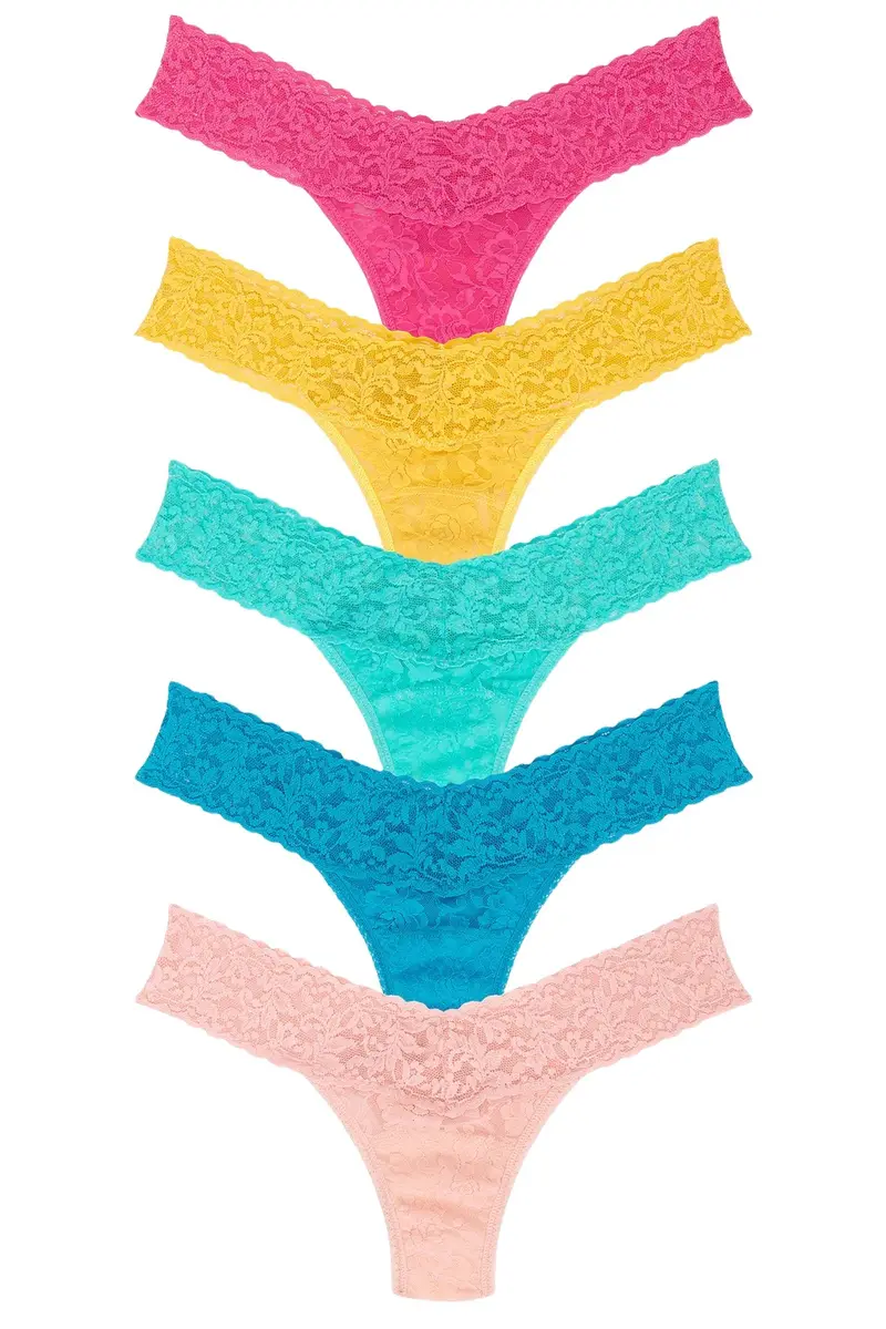 Hanky Panky Signature Lace Low Rise Thong 5 Pack