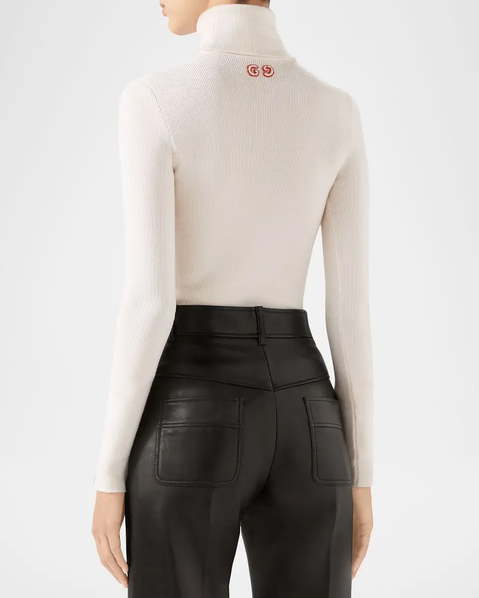 Gucci Fine Wool Turtleneck | Thumbnail 2 Gucci Fine Wool Turtleneck | Thumbnail 2