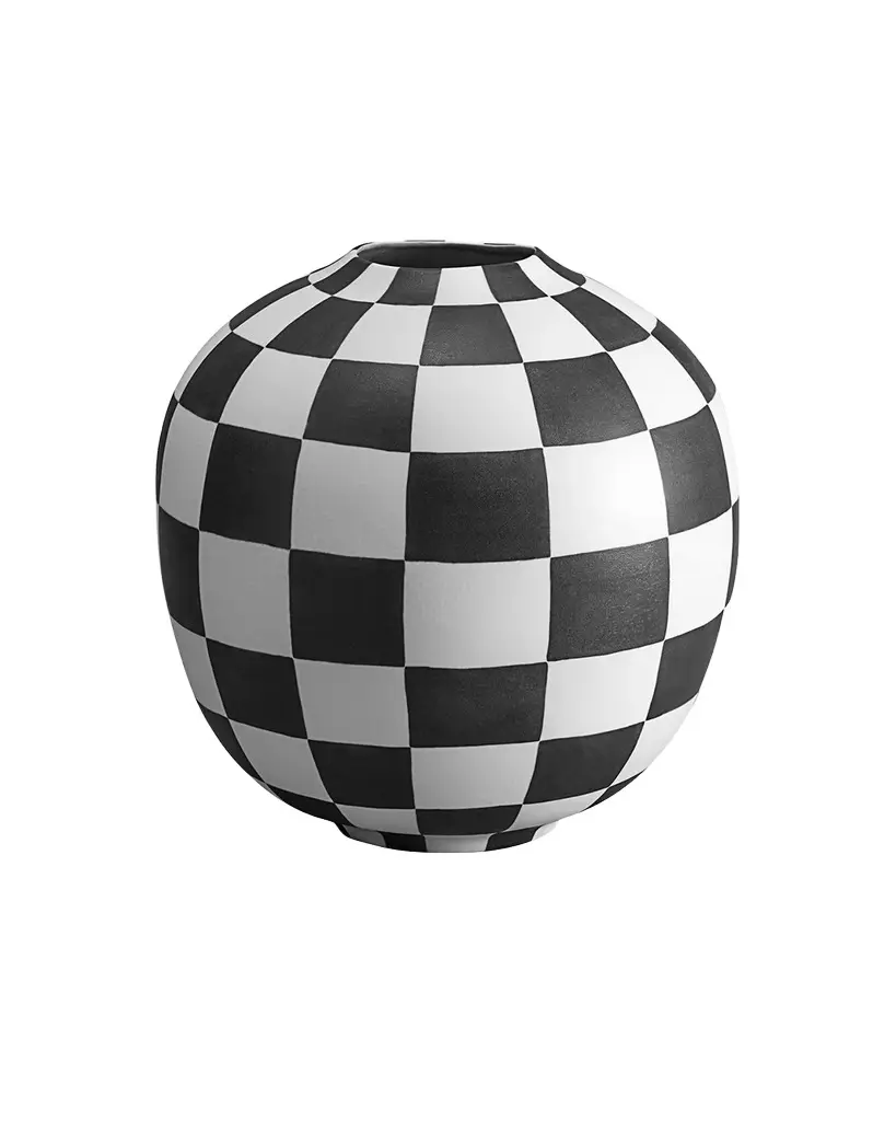 L'Objet Large Damier Vase