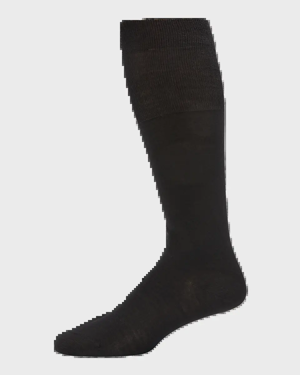 Bresciani Men's Knit Over-Calf Socks | Thumbnail 2 Bresciani Men's Knit Over-Calf Socks | Thumbnail 2