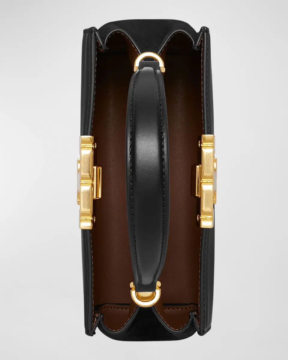 Tory Burch Eleanor Mini Leather & Suede Satchel Bag | Thumbnail 3