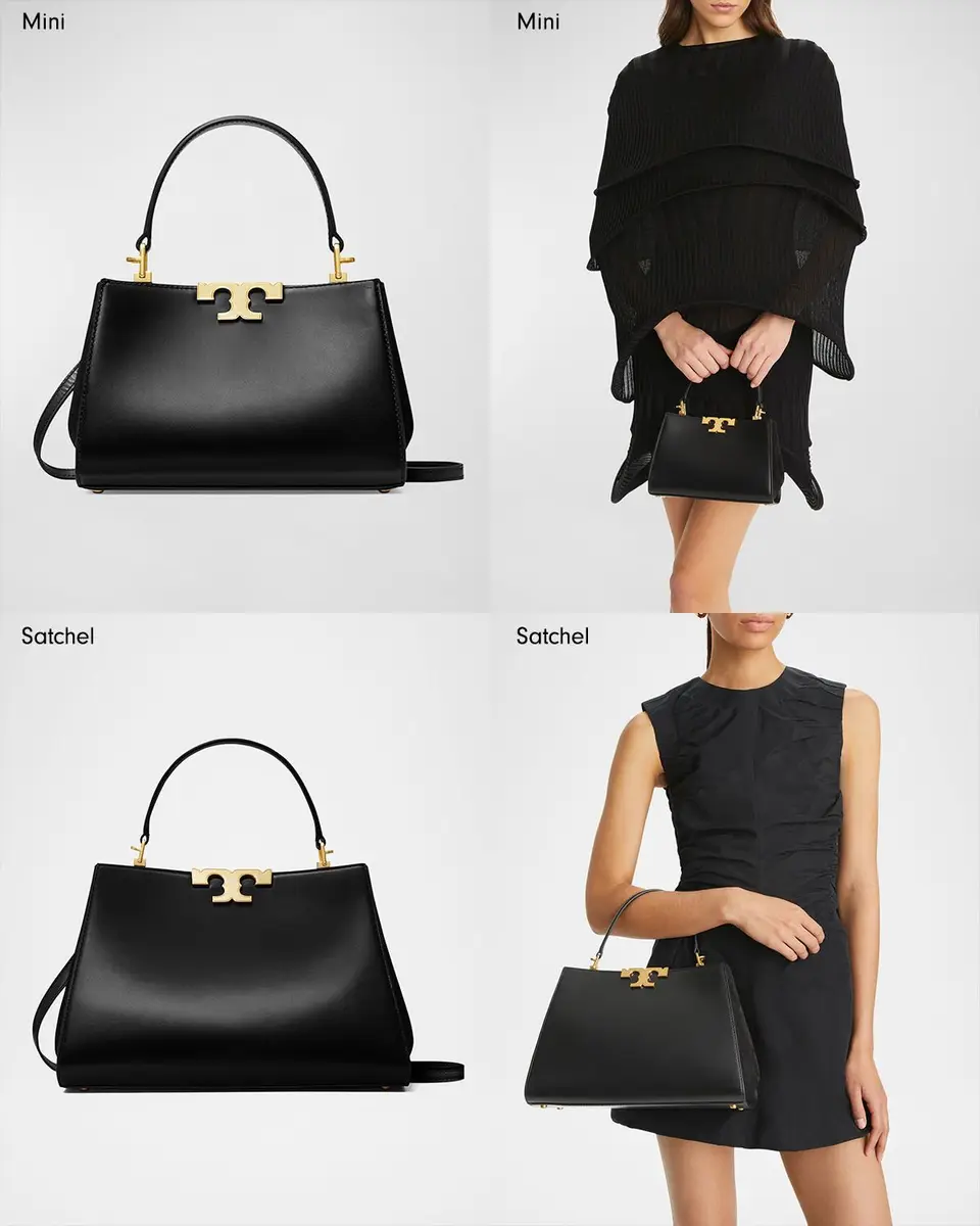 Tory Burch Eleanor Mini Leather & Suede Satchel Bag | Thumbnail 10