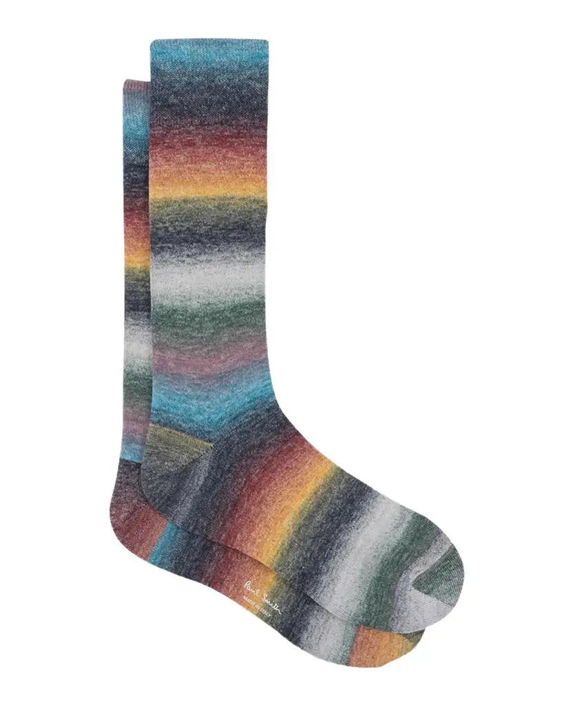 Paul Smith Men's Signature Ombre Stripe Crew Socks