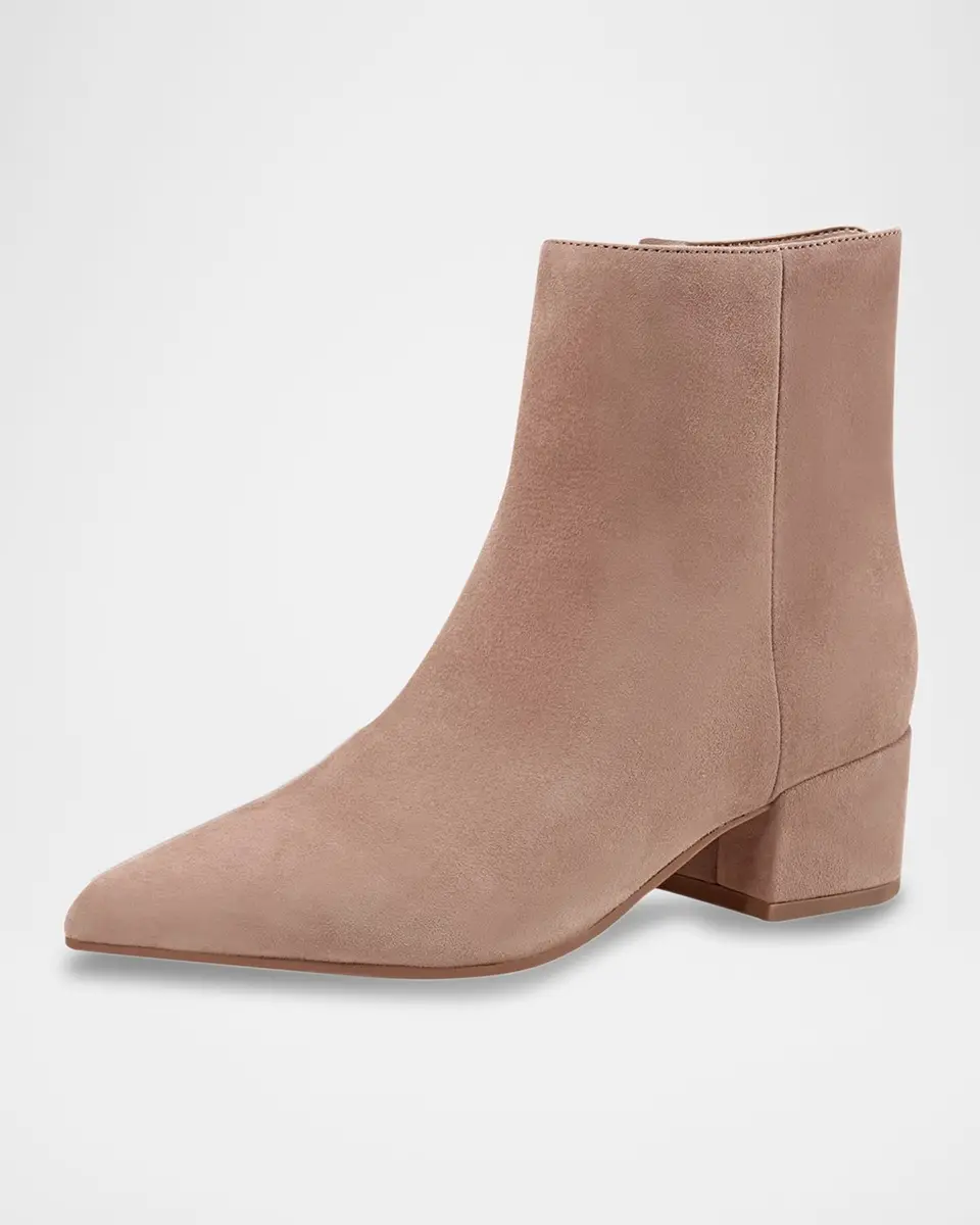 Marc Fisher LTD Leonna Leather Block-Heel Ankle Booties | Thumbnail 5 Marc Fisher LTD Leonna Leather Block-Heel Ankle Booties | Thumbnail 5