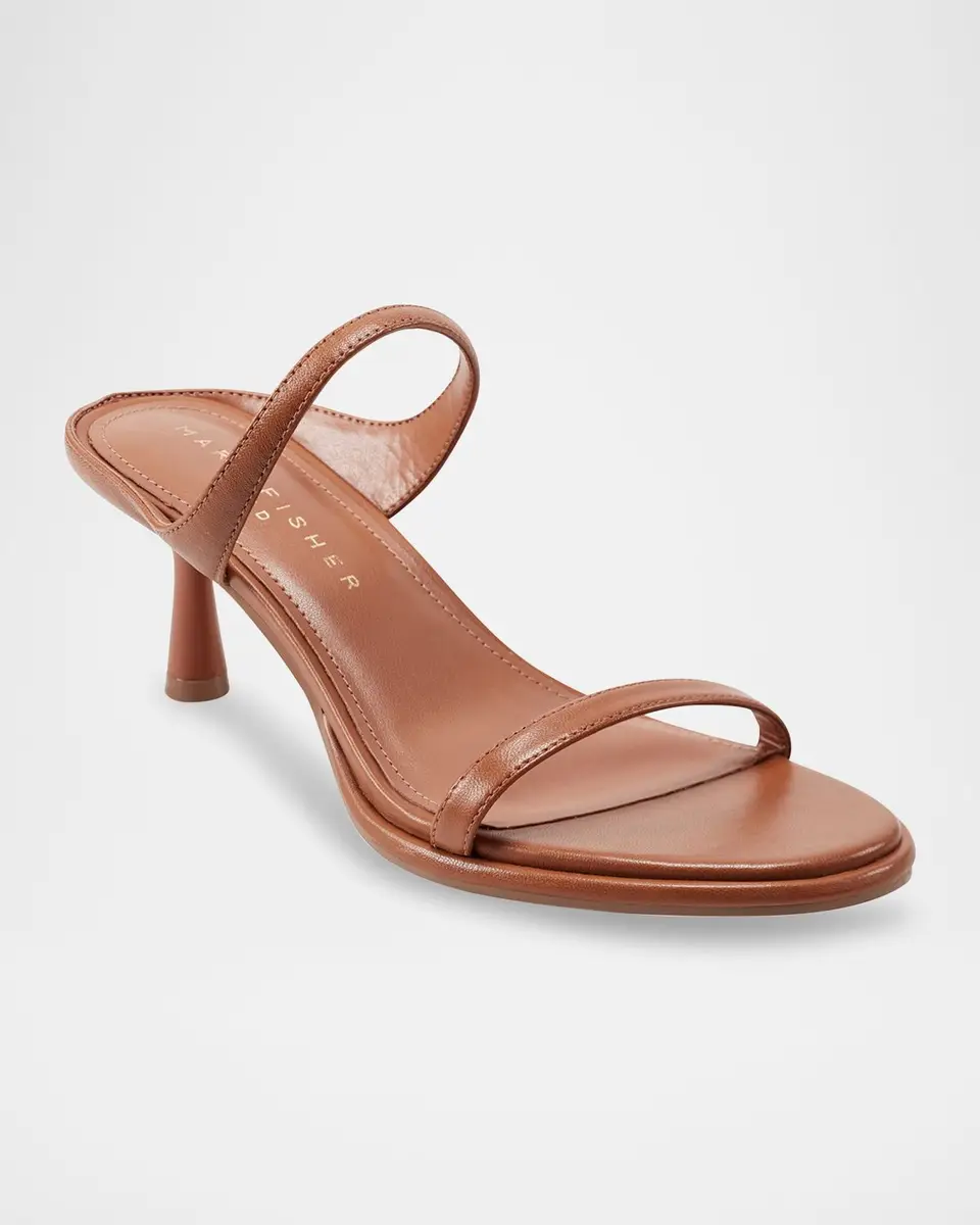 Marc Fisher LTD Alonde Snake-Embossed Leather Slide Sandals | Thumbnail 2 Marc Fisher LTD Alonde Snake-Embossed Leather Slide Sandals | Thumbnail 2