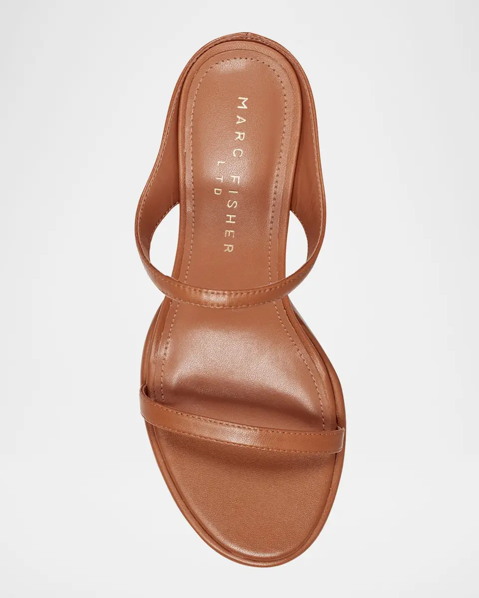 Marc Fisher LTD Alonde Snake-Embossed Leather Slide Sandals | Thumbnail 3 Marc Fisher LTD Alonde Snake-Embossed Leather Slide Sandals | Thumbnail 3