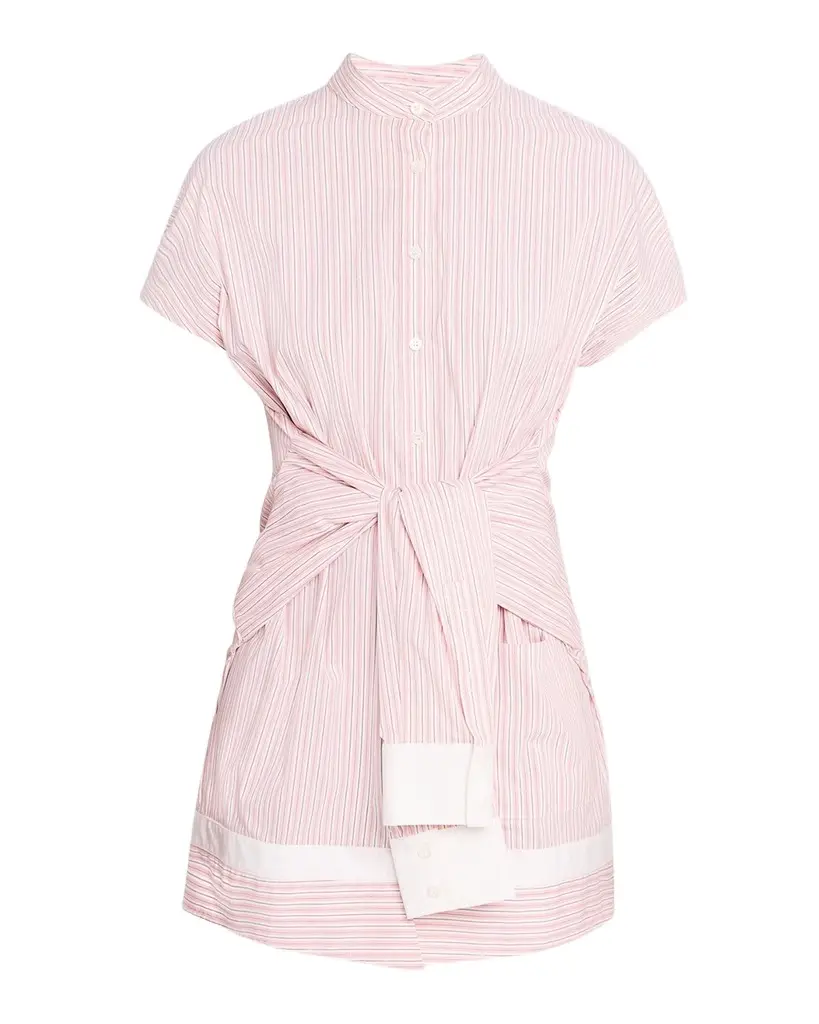 Wynn Hamlyn Upside Down Shirt Short-Sleeve Mini Dress | Image 1 Wynn Hamlyn Upside Down Shirt Short-Sleeve Mini Dress | Image 1