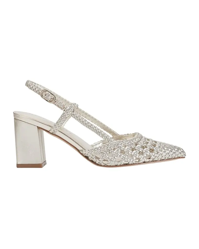 Marc Fisher LTD Zunnie Woven Leather Slingback Pumps | Image 1 Marc Fisher LTD Zunnie Woven Leather Slingback Pumps | Image 1
