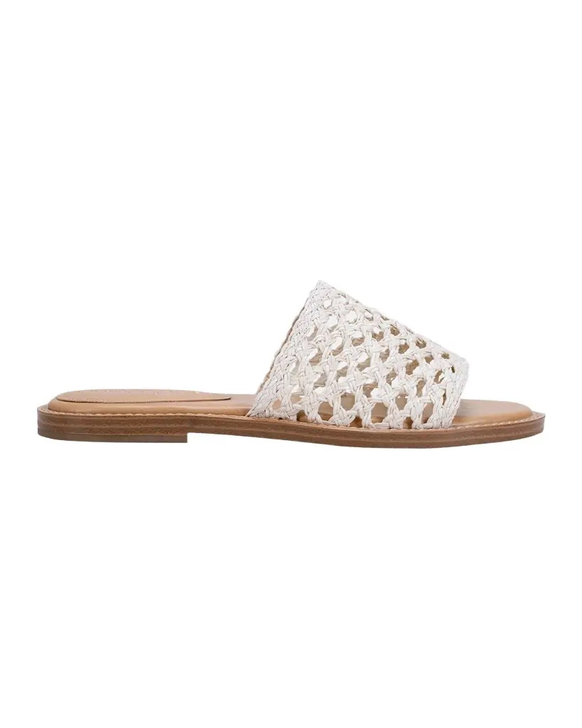 Marc Fisher LTD Glynne Woven Flat Slide Sandals | Image 1 Marc Fisher LTD Glynne Woven Flat Slide Sandals | Image 1