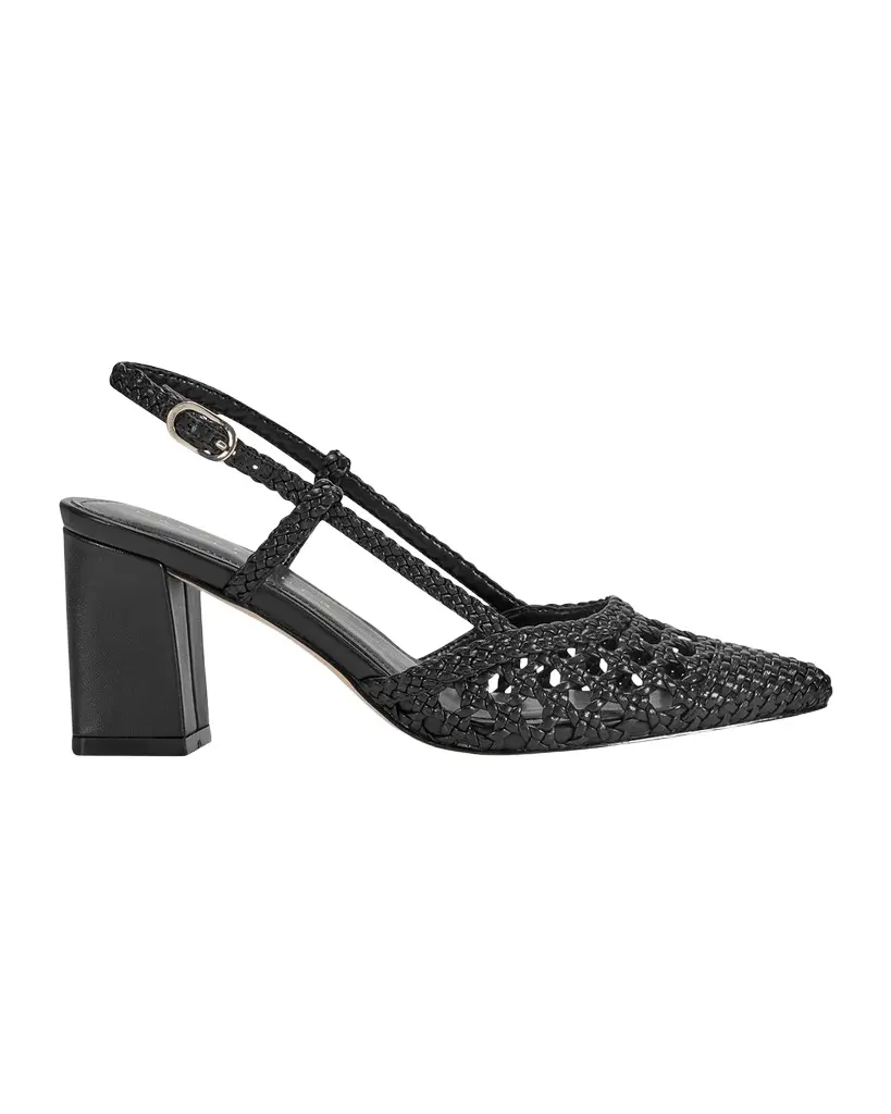 Marc Fisher LTD Zunnie Woven Leather Slingback Pumps | Image 1 Marc Fisher LTD Zunnie Woven Leather Slingback Pumps | Image 1