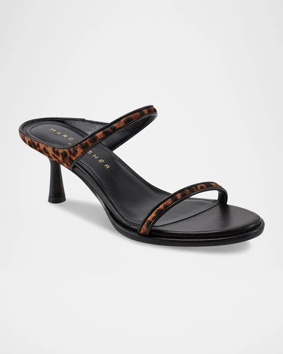 Marc Fisher LTD Alonde Leopard Calf Hair Sandals | Thumbnail 2 Marc Fisher LTD Alonde Leopard Calf Hair Sandals | Thumbnail 2