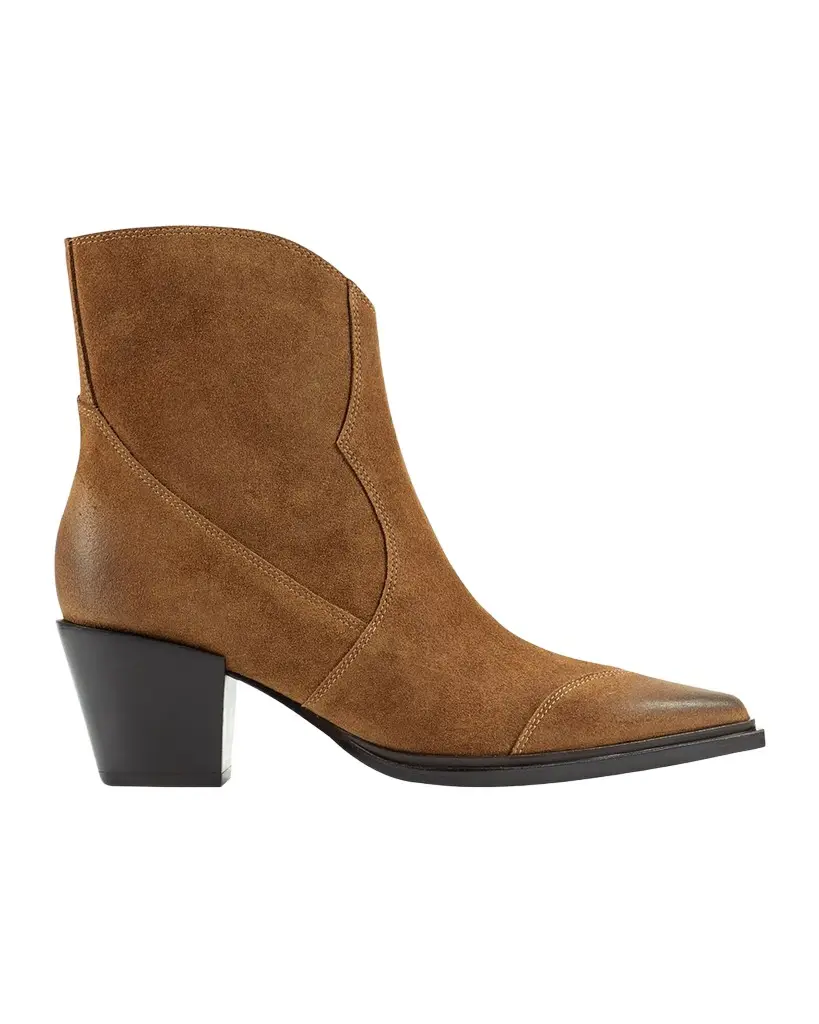 Marc Fisher LTD Giulie Leather Western Booties | Image 1 Marc Fisher LTD Giulie Leather Western Booties | Image 1